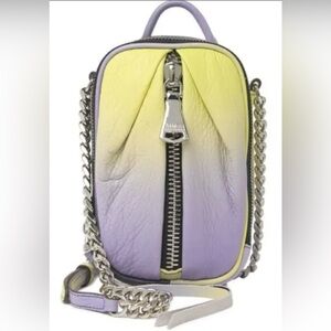 New Aimee Kestenberg Pebbled Leather Crossbody Tamitha Ombre Handbag Purse